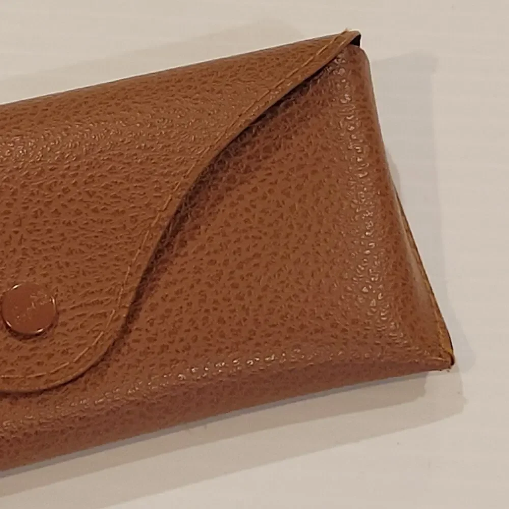 Ray-Ban faux leather sunglasses eyeglasses case brown 0305